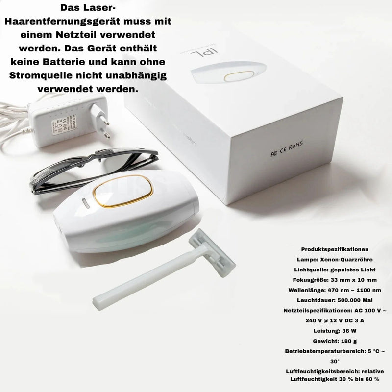 Ocean Sky IPL Pro – Dauerhafte Haarentfernung für Zuhause