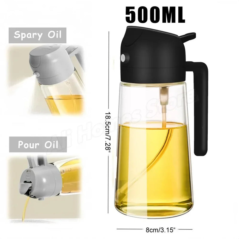 2-in-1 Öl-Dosierer & Sprühflasche – Präzise Dosierung & Vielseitigkeit für deine Küche!