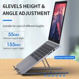 Höhenverstellbarer & klappbarer Laptop-Ständer aus Aluminium – Stabil, rutschfest & kompakt!