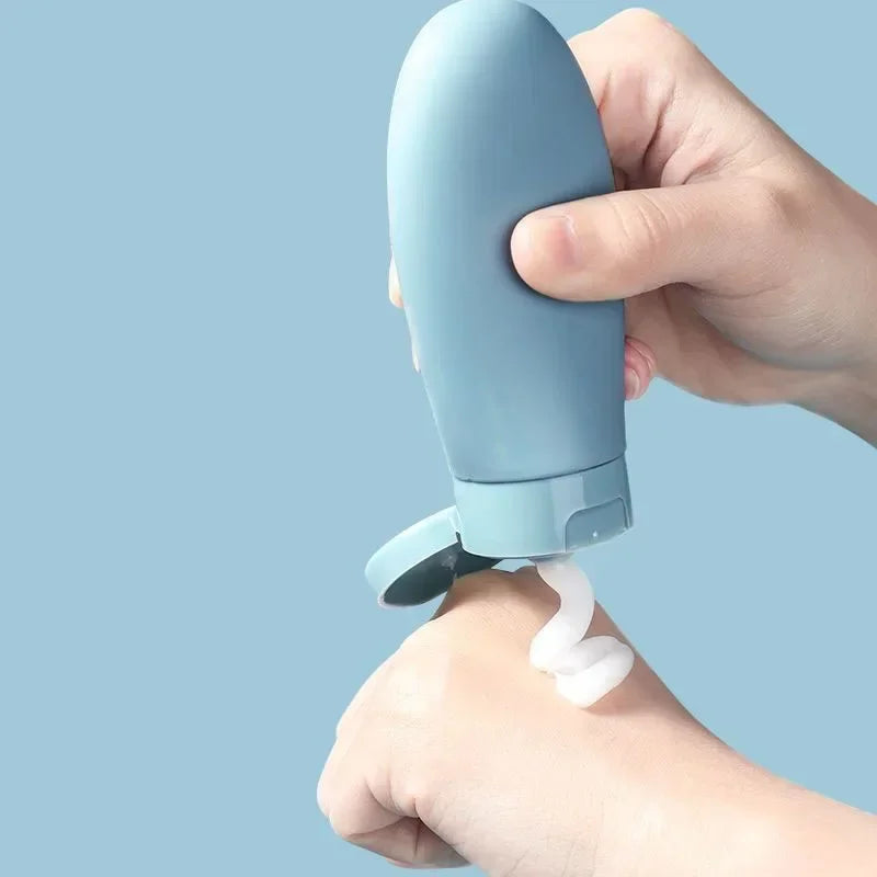 Silikon Reise-Flaschen (4er-Set, 60 ml) – Nachfüllbar, auslaufsicher & perfekt für unterwegs!