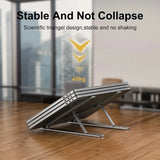 Höhenverstellbarer & klappbarer Laptop-Ständer aus Aluminium – Stabil, rutschfest & kompakt!