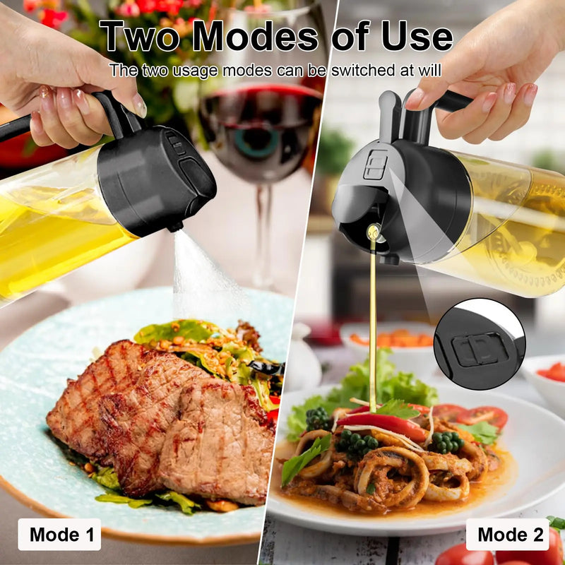 2-in-1 Öl-Dosierer & Sprühflasche – Präzise Dosierung & Vielseitigkeit für deine Küche!