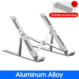 Höhenverstellbarer & klappbarer Laptop-Ständer aus Aluminium – Stabil, rutschfest & kompakt!