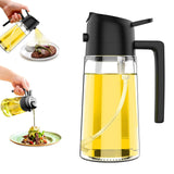 2-in-1 Öl-Dosierer & Sprühflasche – Präzise Dosierung & Vielseitigkeit für deine Küche!