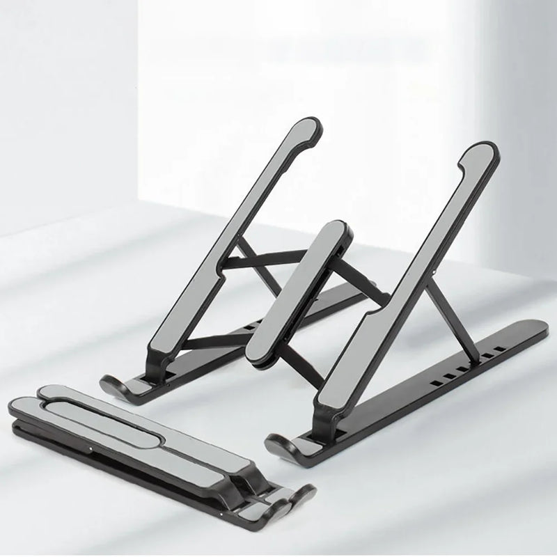Höhenverstellbarer & klappbarer Laptop-Ständer aus Aluminium – Stabil, rutschfest & kompakt!