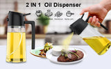 2-in-1 Öl-Dosierer & Sprühflasche – Präzise Dosierung & Vielseitigkeit für deine Küche!