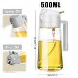 2-in-1 Öl-Dosierer & Sprühflasche – Präzise Dosierung & Vielseitigkeit für deine Küche!