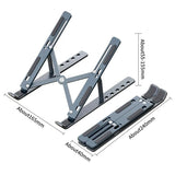 Höhenverstellbarer & klappbarer Laptop-Ständer aus Aluminium – Stabil, rutschfest & kompakt!