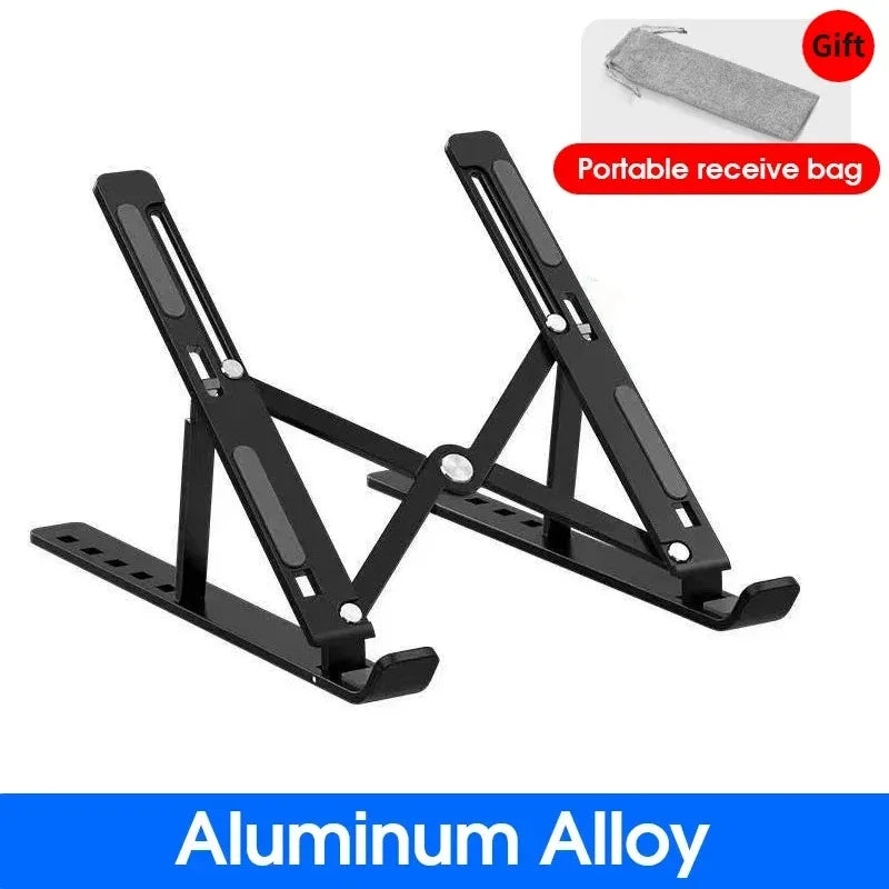 Höhenverstellbarer & klappbarer Laptop-Ständer aus Aluminium – Stabil, rutschfest & kompakt!