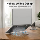 Höhenverstellbarer & klappbarer Laptop-Ständer aus Aluminium – Stabil, rutschfest & kompakt!
